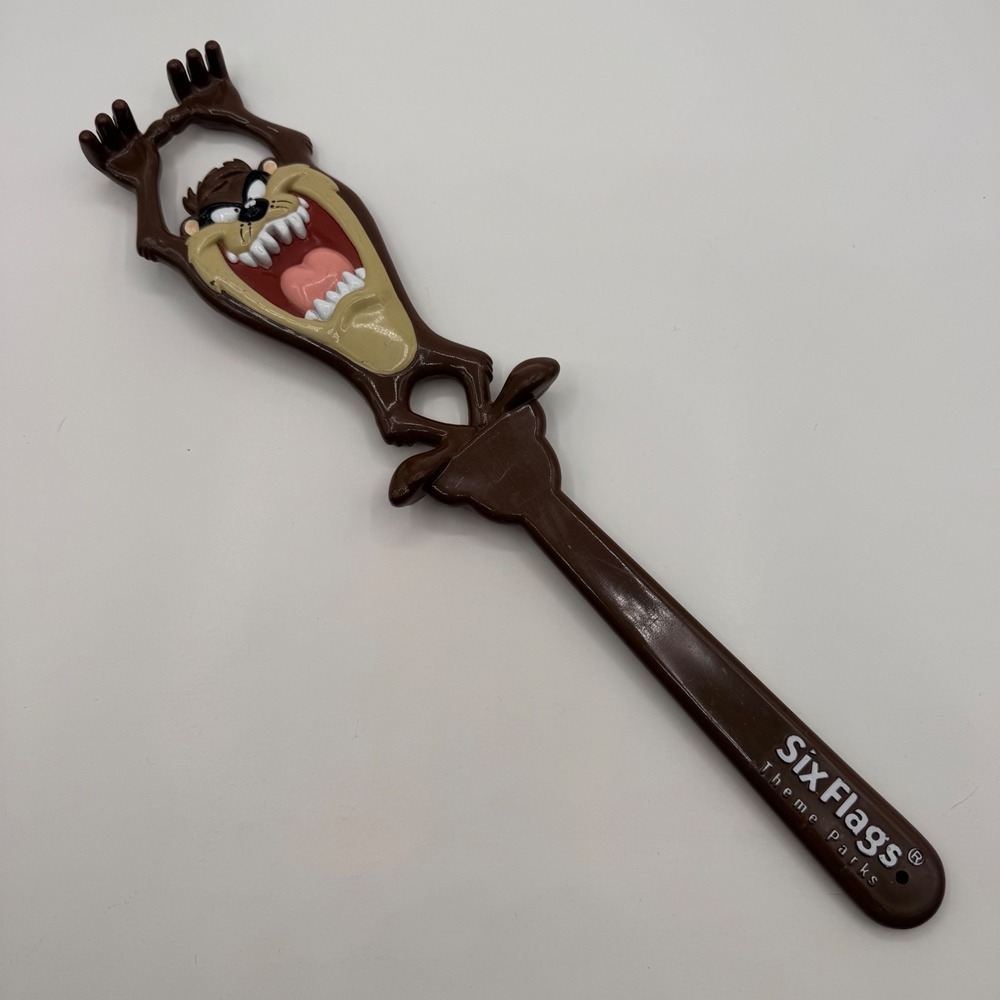 Vintage 1993 Six Flags Looney Tunes Taz Backscratcher Tasmanian Devil 16 Inch